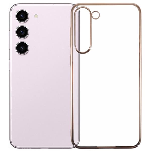 X-LEVEL Mobilskal till Samsung Galaxy S23 Hård PC Transparent Guld