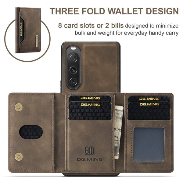 DG.MING M2 Series Mobilskal till Sony Xperia 10 V Shockproof Brun