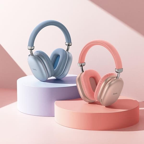 Hoco Over-Ear Hörlurar Trådlösa Bluetooth W35 Max - Rosa Rosa