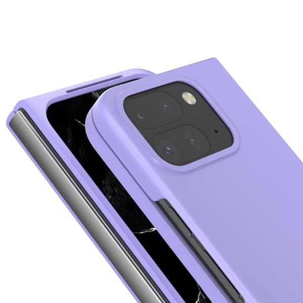 ABEEL Mobilskal till Google Pixel 9 Pro Fold 5G Hård PC Skydd Lila