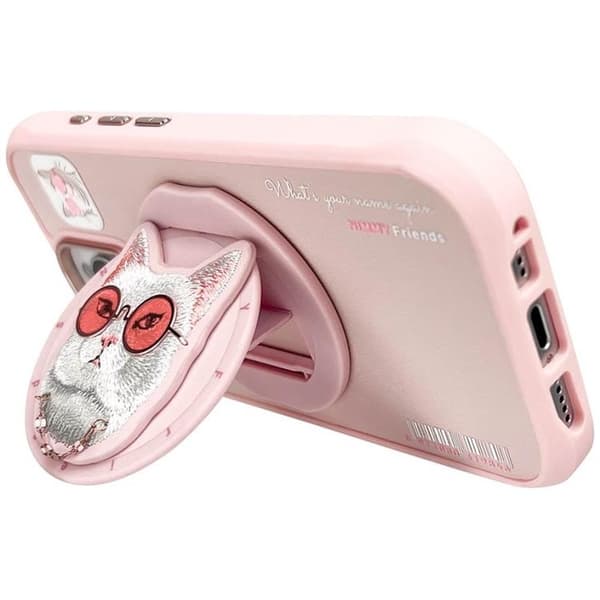 Nimmy Mobilskal till iPhone 16 Pro Max MagSafe Glasses Cool Cat - Rosa Rosa