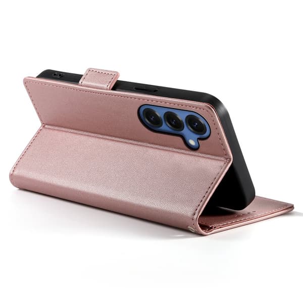 Plånboksfodral för Samsung Galaxy S26 Plus Konstläder Kickstand - Roséguld