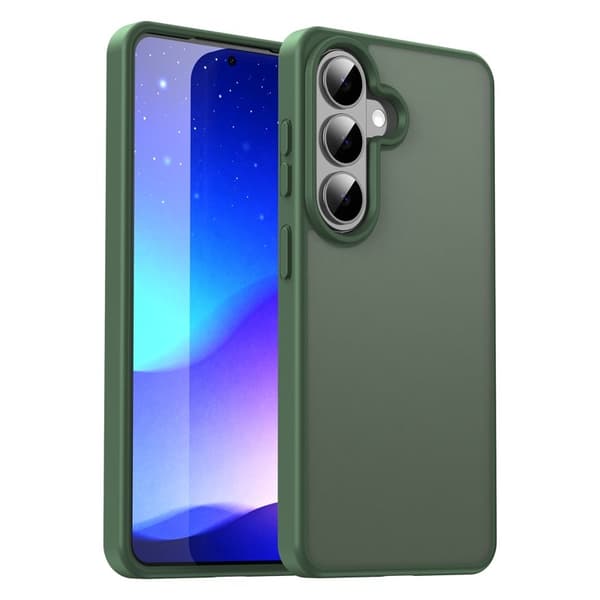 Samsung Galaxy S26 Plus Skal Plast Touch Matte Anti Drop - Olivgrön