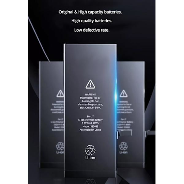 iPhone XS Max Högkapacitetsbatteri - 3174mAh