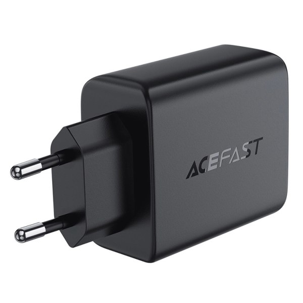 Acefast A61 PD 45W GaN seinälaturi 2 x USB-A + 2 x USB-C - musta