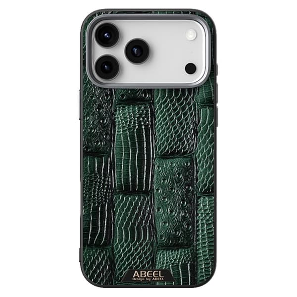 ABEEL Mobilskal till iPhone 17 Pro Max MagSafe Äkta Läder Grön