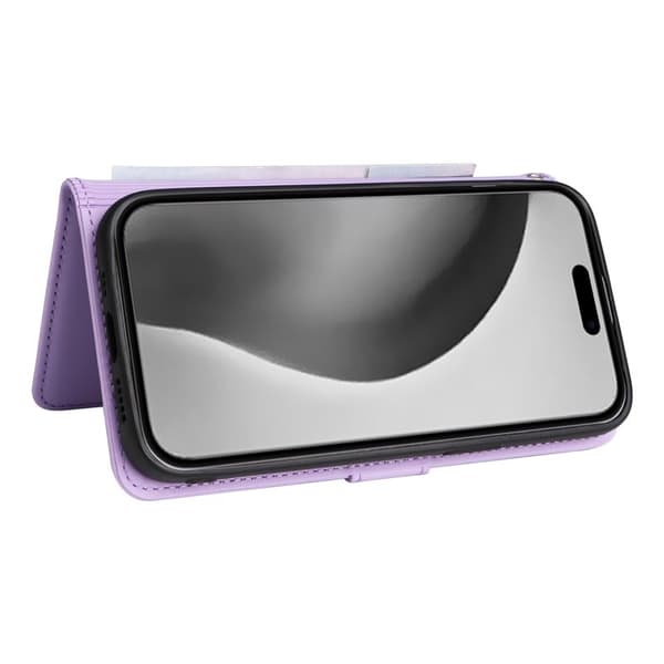 BETOPNICE iPhone 16 Pro Max Plånboksfodral - Detachable Konstläder- Lila