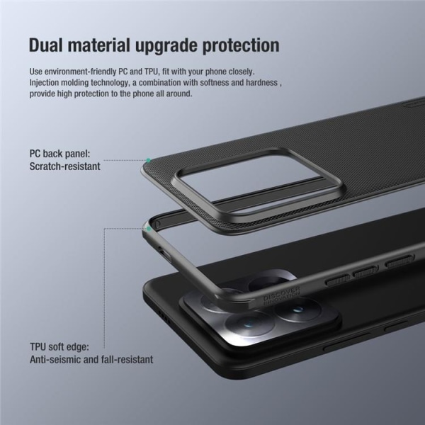 Nillkin Xiaomi 14 Pro Mobilskal Super Frosted Shield Pro - Sort