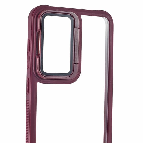Mobilskal för Samsung Galaxy S26 Plus PC + TPU med kickstand - Vinröd