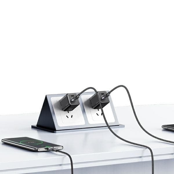 USAMS Kabel USB–USB-C 3A 1,2m (US-SJ718) - Stålgrå
