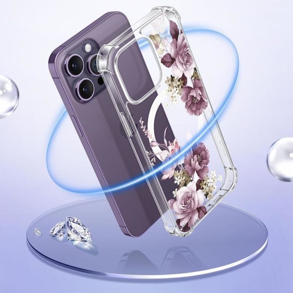 Tech-Protect iPhone 14 Pro Mobilskal Magsafe Magmood - Rose Flor