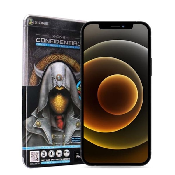 X-One iPhone 15 Plus Härdat Glas Skärmskydd Privacy - Svart