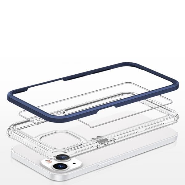 iPhone 13 mini Skal Clear 3in1 Gel - Blå Blå