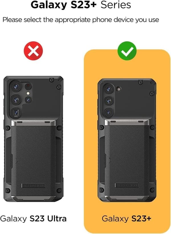 VRS DESIGN Damda Glide Pro Cover Galaxy S23 Plus - Sort Svart