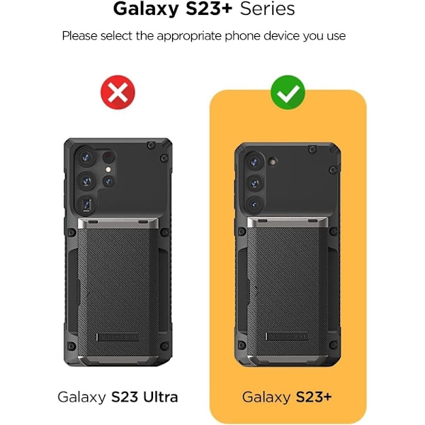 VRS DESIGN Damda Glide Pro Skal Galaxy S23 Plus - Svart