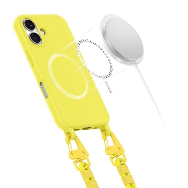 Tech-Protect iPhone 16 Mobilhalsband Skal Magsafe - Gul