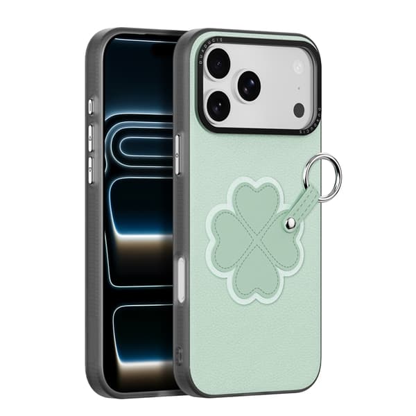 DUX DUCIS Mobilskal till iPhone 17 Pro med Fingerring/Rem Luvy Series Grön