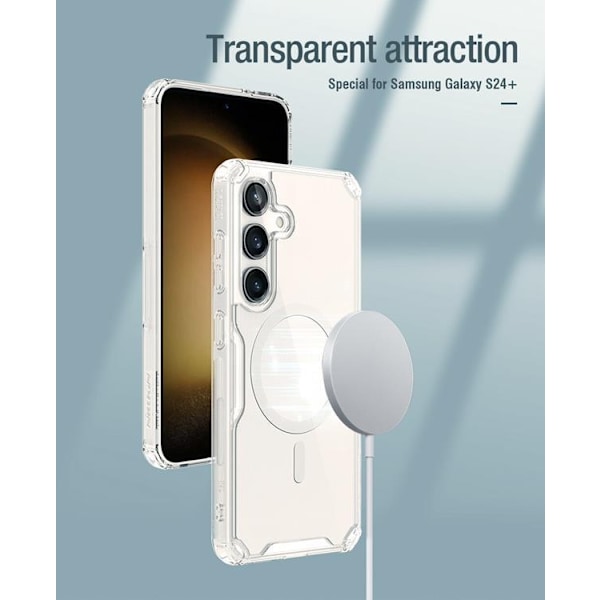 Nillkin Galaxy S24 Plus Mobilskal Magsafe Nature Pro Armored - Vit
