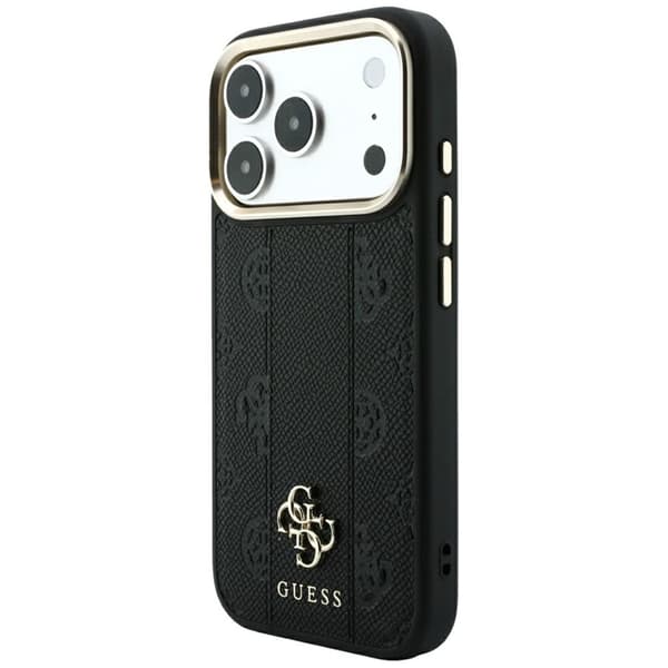 Guess Mobilskal För iPhone 18 Pro Max/17 Pro Max Magsafe Stripe Peony 4G Logo