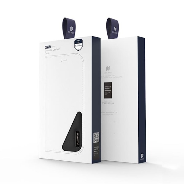 Dux Ducis Galaxy S23 Plus Plånboksfodral Äkta Läder RFID Hivo - Brun