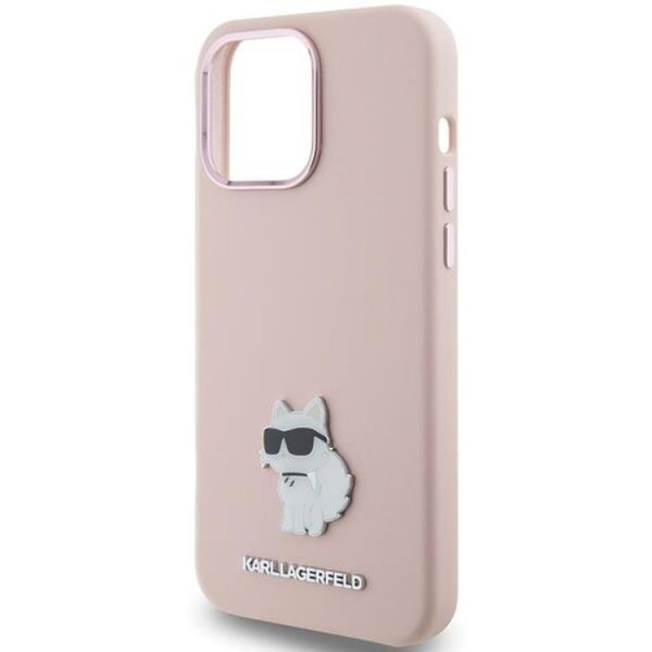 KARL LAGERFELD iPhone 15/14 Plus Mobilskal Silikon Metal Pin