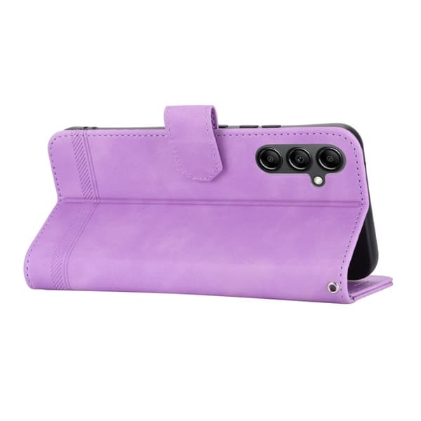 DIERFENG DF-03 Plånboksfodral i Konstläder för Samsung Galaxy A34 5G - Lila