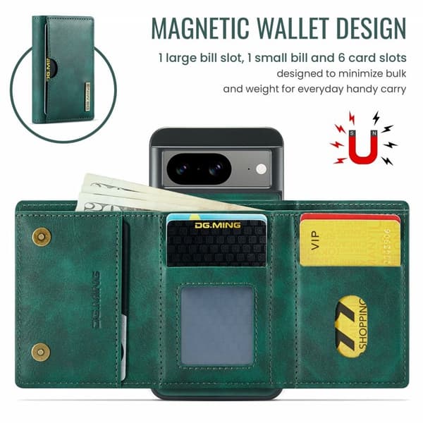 DG.MING M6 Series Mobilskal till Google Pixel 8 Magnetiskt Grön