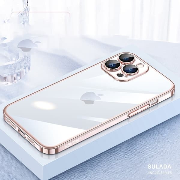 SULADA JINGJIA Mobilskal till iPhone 12 Pro Max Drop-resistant Rosa