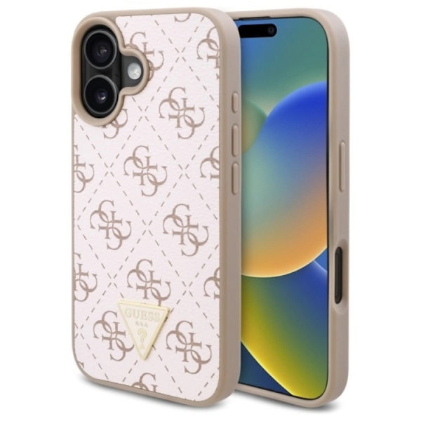 Guess Mobilskal till iPhone 16 Plus 4G Triangle - Vit Vit