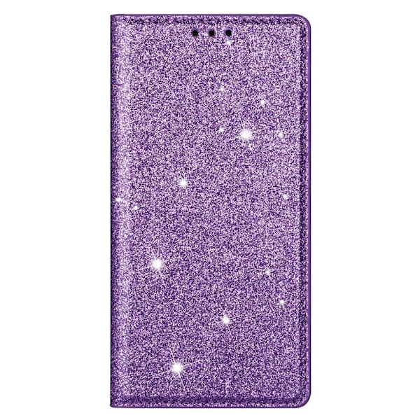 Glittrande Plånboksfodral iPhone 13 Pro - Lila Lila