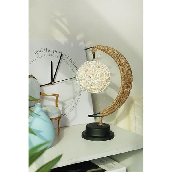 Bordlampe Ved Sengen Twirl Art Deco (Model 1) EID Brun