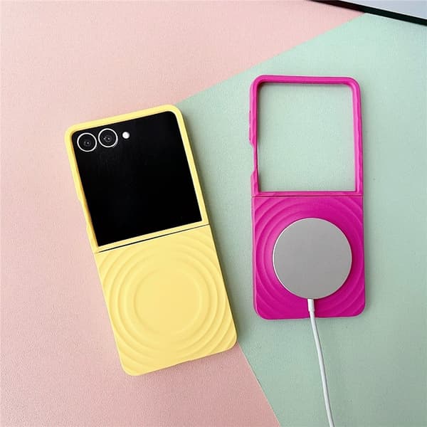Mobilskal till Galaxy Z Flip7 MagSafe Touch Wave Rosa