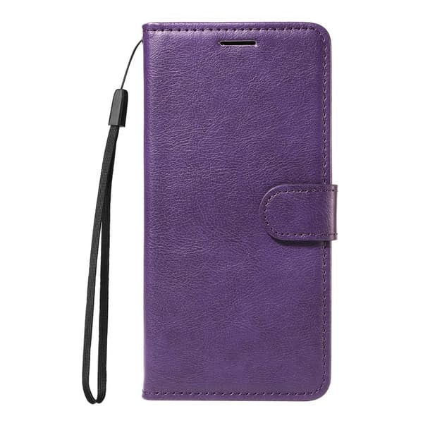 Samsung Galaxy S26 / S26 Pro Plånboksfodral Konstläder Med Rem - Lila