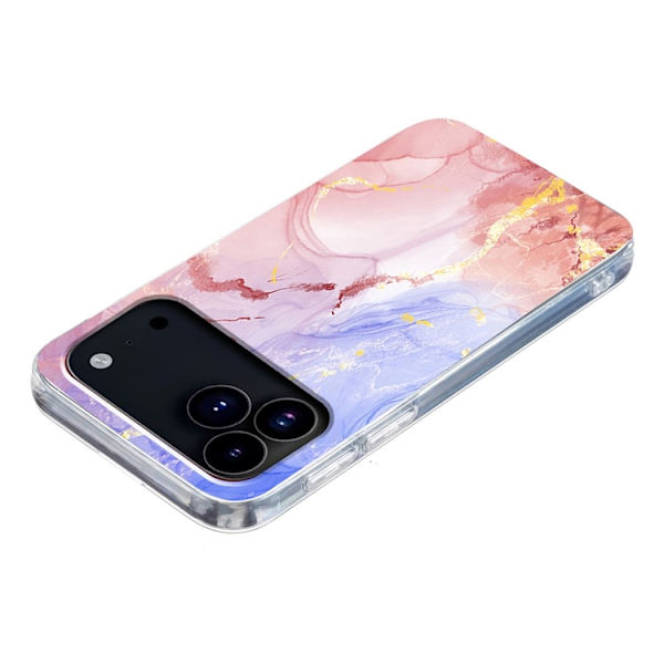 Mobilskal till iPhone 17 Pro Max Marble Pattern Printing Soft - Rosa Rosa