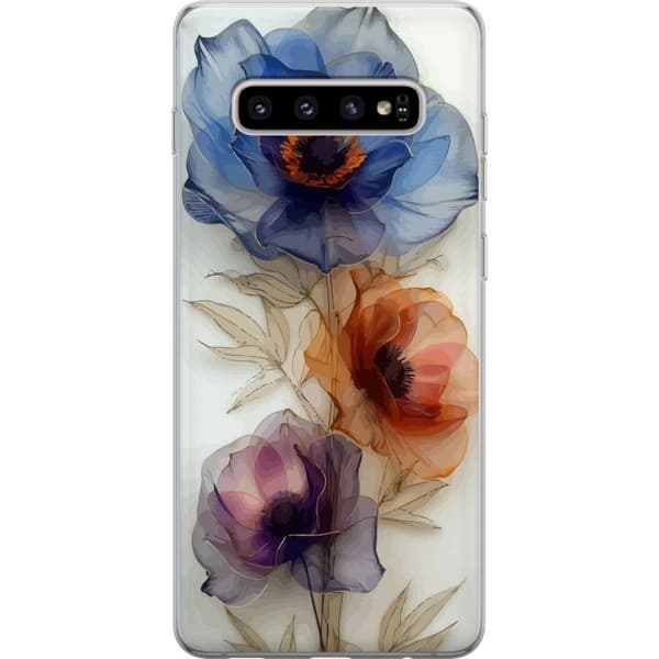 Mobilskal till Samsung Galaxy S10+ med Silkesblommor