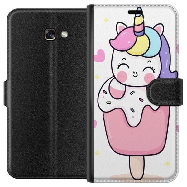 Pung Taske til Samsung Galaxy A3 (2017) med Happy Unicorn