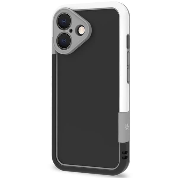 Celly Mobilskal till iPhone 16 Bumper - Svart/Vit Svart