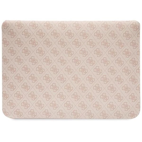 Guess Computer Sleeve 14\" 4G Stripe Metal Logo - Pink