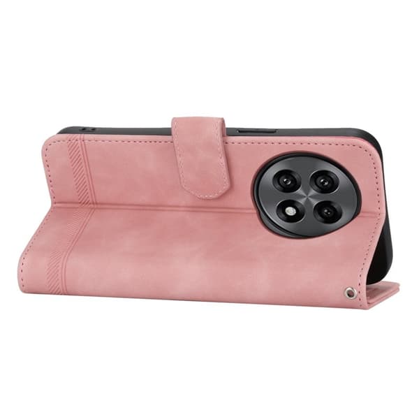 DIERFENG DF-03 Plånboksfodral för OnePlus 13R 5G Konstläder - Rosa