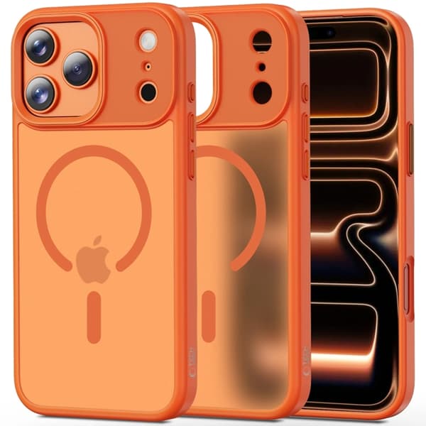 Tech-Protect telefontaske til iPhone 17 Pro Max Magsafe Matte - Kosmisk Orange Orange