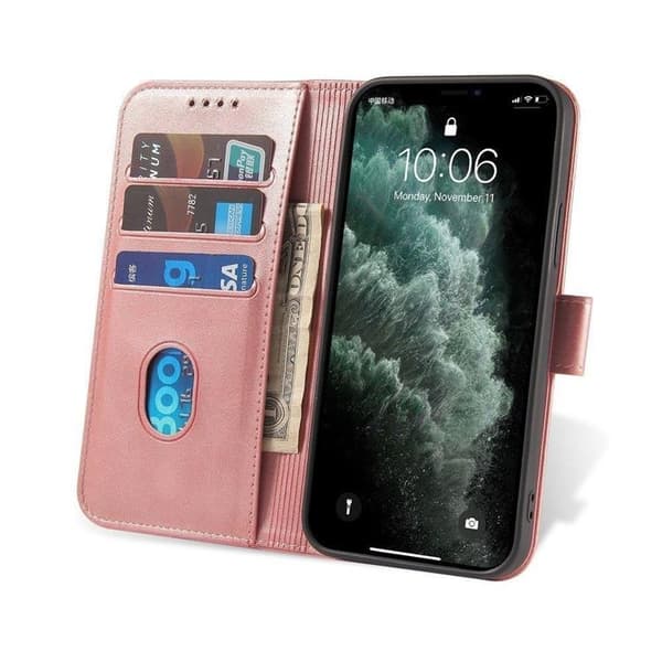 Galaxy A03s Lompakkokotelo Magnetti Elegantti - Pinkki Rosa