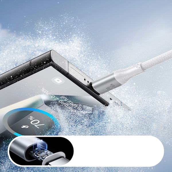Joyroom USB-A - USB-C kabel 3A 1m Flash Series - Vit Vit