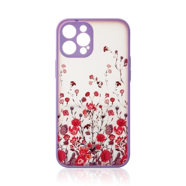 iPhone 13 Pro Max Cover Design kukka - violetti