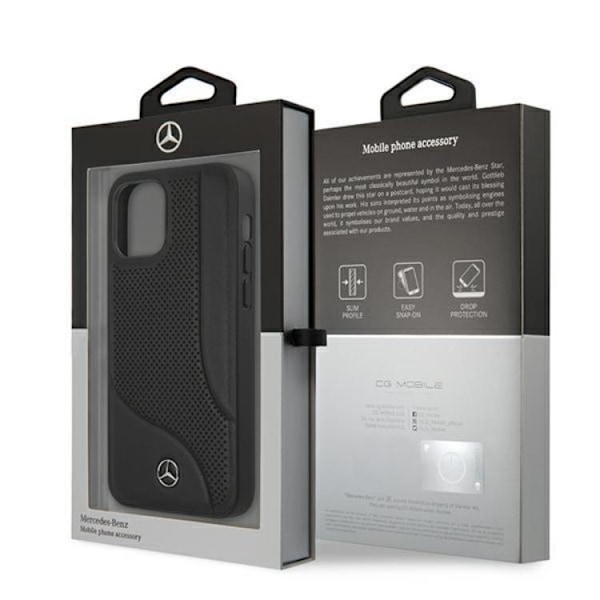 Mercedes iPhone 12 Mini Skal Läder - Svart Svart