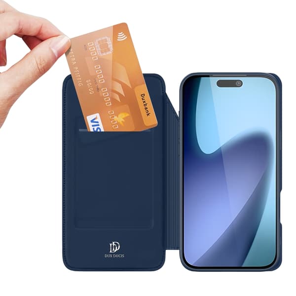 DUX DUCIS Skin Pro iPhone Air Plånboksfodral PU Läder Läder - Blå Blå
