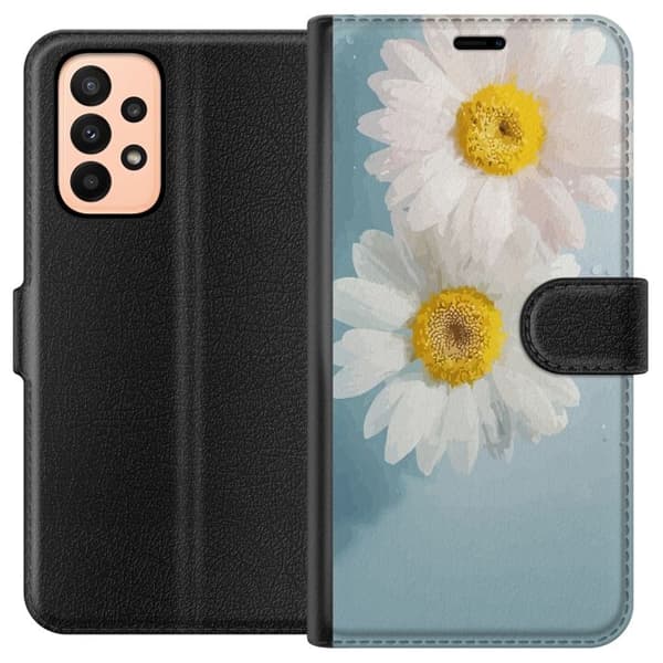 Pung-etui til Samsung Galaxy A23 med Sommerblomster