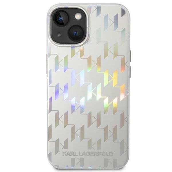 Karl Lagerfeld iPhone 14 Plus Kuori Monogram Iridescent - Silver