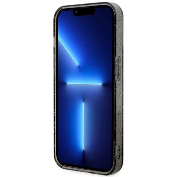 Guess iPhone 14 Pro Max Mobilskal MagSafe Glitter Guld - Svart Svart
