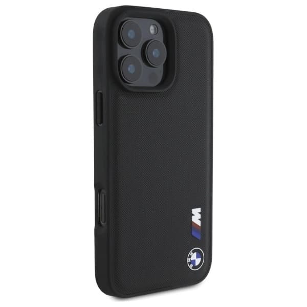 BMW Mobilskal till iPhone 16 Pro Max Smooth Rubber Logo - Svart Svart