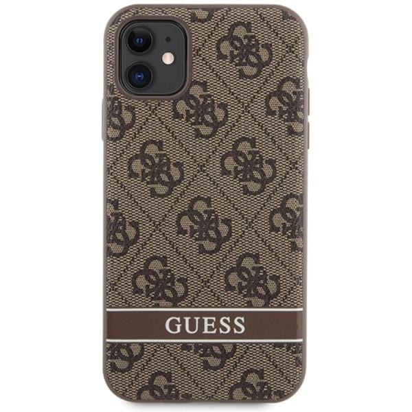 Guess iPhone 11/XR Mobilskal Stripe - Brun
